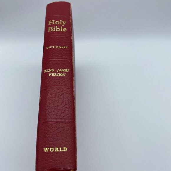 Holy Bible Dictionary Red Letter Edition Jesus King James Version KJV World - Picture 3 of 16